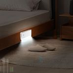 LED İç Mekan Duvar Lambası Hareket Sensörlü Duvar Lambası USB Şarj Edilebilir Modern Kablosuz Duvar Aydınlatması Merdiven Yatak Odası Koridor için (Beyaz Işık, 1 Adet)