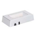 Led Işık Tabanı, Led Ekran Tabanı Çok Modlu Aydınlatma Gümüş Dikdörtgen Led Işık Ekran Tabanı, USB Kablosu Ile Cam Sanatı Için Işık Tabanı Takı Cam Sanatı Için Led Taban