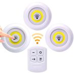 LED ışık, yapışkan, kablosuz aydınlatma için, 3 LED, pille çalışan, kablosuz, iç mekan, dolaplar, mutfak, yatak odası, prizsiz banyo için