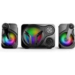 Led Işıklı 2+1 Ses Sistemi Şık Görünümlü Bluetooth Hoparlör