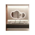 Led Işıklı - Beyaz Işık Rengi - Modern Dekoratif Duvar Aynası