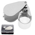 Led Isikli Buyutec 30X21 Celik Buyutec Lup Mercek Kuyumcu Buyuteci Tekstilciler Para Kontrol Buyutec