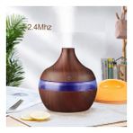 Led Işıklı Dokunmatik Buhurdanlık Difüzörü, Hava Nemlendirici, 11x9 - Kahverengi (Kahverengi)