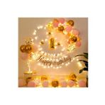 Led Işıklı Gold Mavi Balon Kemer Kiti Doğum Günü PArti Seti Süsü