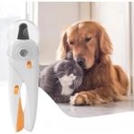 LED Işıklı Kedi Köpek Tırnak Makası Törpü Set Paslanmaz Çelik Uçlu Pati Bakım Makası Pense