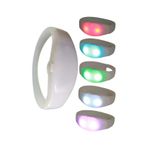 Led Işıklı Pilli Bileklik Müziğe Ve Sese Duyarlı Rgb Parti Bilekliği