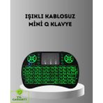LED Işıklı Q Klavye – Touchpad Numerik Tuş Takımı ve Multimedya Kısayolları - 1 - 001-Renkli