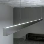 Led Kanal Alüminyum Profil Çift Yönlü Sarkıt Kasa 28X33mm 1 Metre 2144 Çf Pleksi Cam Yan Kapak