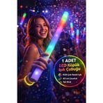 LED Köpük Işık Çubuğu 40 cm RGB Işıklı Parti Konser Düğün Doğum Günü Eğlence Cheer Stick Tek Mod RGB