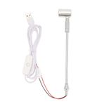 LED Küçük Spot ışığı, Ayarlanabilir Kafa, Alüminyum alaşımı, Enerji Tasarrufu, Ev Makyaj masaları, Dolaplar, Usb Fişi Ile Sergiler (Beyaz ışık)