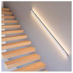 LED Küpeşte Işıkları - Güverte ve Merdiven Kablo Korkuluk Sistemi için Işıklı Yuvarlak Alüminyum Duvar Lambası (Beyaz, Sağ, 19.7"/0.5m) - İç/Dış Mekan Kullanımı