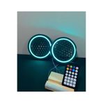 LED Level 1 Takım 16 cm (2 Adet) Noen Rgb LED Midrange Kapağı Işıklı Midrange Hoparlör Kapağı Kumanda Adaptör