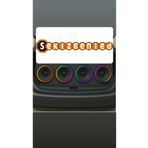 LED LEVEL 16 Cm Midrange Kapağı Piksel Neon Ledli 358 Animasyonlu 2 Takım 4 Kapak Rf Kumandalı