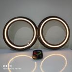 LED LEVEL Dokunmatik Kumandalı 20 Cm Rgb Neon Işıklı Midrange Hoparlör Kapağı Içi Boş 1 Takım (2 ADET)