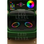 LED LEVEL Kayar Ledli Oval Hoparlör Kapağı Pixel Sese Duyarlı 1 Takım İki adet