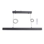LED Lineer Kolye Işık Fikstürleri, Uzaktan, Modern Ada Işıkları Ile Dökülebilir Havuz Masa Masası Işığı, Mutfak Yemek Odası Oturma Odası Ofis Bar Için Tavan Dükkanı Işığı
