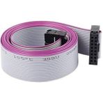 Led Magic Light Flat Data Kablo - Kayan Yazı Kablosu 16 Pin - 80 cm - 10 Adet
