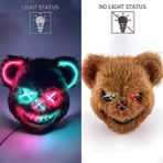 LED Maske 7 Cadılar Bayramı Partisi Korkunç Kanlı Tavşan Ayı Golf Sopası Kılıfı Tavşan Cosplay Maske Cadılar Bayramı Karnaval Kostüm Şapka Prop Dans Masquerade (Yurt Dışından) - Renkli - Yok