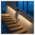 LED merdiven korkuluğu lambası – 2'si 1 arada duvar montajı, alüminyum alaşımdan güvenlik korkuluğu, iç mekanlardaki merdivenler ve koridorlar için, 190 cm uzunluğunda, merdiven boşluğunuzu modern LED