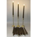 Led Mum 3 ad gold şamdan led mum renk boy 32 cm