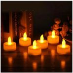 Led Mum 4 Adet Ledli Mum Model Işıklı Tealight Mum Pilli