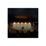 Led Mum 5 Adet 8 Cm Krem Renk Batom - 6 Cm Çap