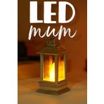 Led Mum Mini Dörtgen Tip Pil Dahil Dumansız Alev Ledli Yapay Dekoratif Mum Dekor Işığı GÜMÜŞ PT434