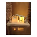 LED MUMLU Karlı Yılbaşı Evi 7,5 * 16 cm Sevgililer Günü Anneler Günü Yılbaşı Hediyesi MUM DAHİLDİR