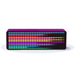 LED Müzik Spektrum Display, 384 LED Music Pickup Analizörü 1624 Segment Ritim Işık Seviye Ses Sensörü Saat, 20 Dinamik 7 Renk Müzik Spektrum Analizörü, Müzisyenler Için