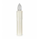 LED Pil Mum, Dekoratif Konik Mum, Alevsiz, Plastik, 10 x 1.8 x 1.8 cm, Noel Gece Lambası 1 Adet