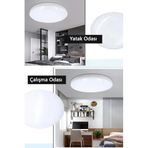 Led Plafonyer 24W Ip44 Sari Işik