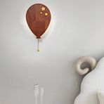 LED Şarj Edilebilir Çekme Anahtarlı Duvar Lambası Retro Minimalist Duvar Lambası Çocuk Odası Bebek Yatak Odası Oturma Odası için Metal Duvar Aydınlatması (C Balon, Beyaz Işık)