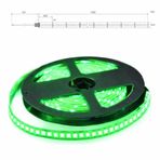 LED Şerit bant 5 metre 2835 SMD 12V Yeşil Işık 240 LED/m IP20 Aydınlatma Kendinden Yapışkanlı