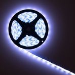LED Şerit PNI 2835W Soğuk Beyaz IP20 Silikon 5 Metre Dokunmatik Düğme Güç Kaynağı 230V Kısılabilir 300 LED 2835