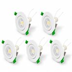 Led Spot Seti 5’Li Beyaz Yuvarlak Kasa 4000K Doğal Beyaz Gu10 Ampul Dahil Tak Çalıştır 6,5Cm Gömme Tavan Spotu