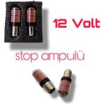 LED Stop Ampulü Kırmızı Fren Ampulü Kırmızı LED 93 Ampul Tek Duy 2 Adet