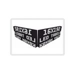 Led Tabela 16x192cm Çift Taraflı Beyaz Kayan Yazı-wifi