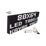 Led Tabela 80x64cm Tek Taraflı Beyaz Kayan Yazı-wifi