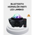 Led Yıldızlı Projektör Galaxy Modlu Renk Parlaklık Ayarlı Gece Lambası
