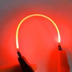 LED Yumuşak Elyaf Ampul Edison Ampul Parçaları DC3V 80MM/130MM/255MM/300MM LED Esnek Fiber Kendin Yap Noel Dekorasyonu Işık 6 ADET DC3V-360MM Kırmızı
