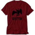 LED Zeppelin Black Angel Kırmızı Tişört Liyada - XL