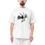 LED Zeppelin Icarus Angel Oversize Beyaz Tişört - XL