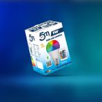 Led5M E 27 Duy Kumandalı 9 Watt Rgb Led Ampül