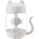 Leda Shun Shop Hava Nemlendirici LED Hafif Karikatür Kedi Serin Sis USB Nemlendirici Ultrasonik Ultrasonik Ultra Şerif Nemlendirici Çocuklar Bebek Kreş (Yurt Dışından) - Beyaz