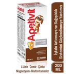 LedaPharma Apetivit L-lizin - Demir - Çinko - Magnezyum - Multivitaminler 2ml Şurup