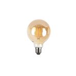 LEDAS 6 Watt Rustik Led Ampul Yuvarlak Rustik Ampul G95 Sarı Işık