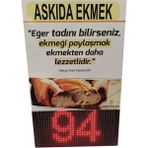 Ledeksis Askıda Ekmek LED Sayac Panosu