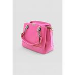 Lederax Deri Üç Gözlü Omuz ve El Çantası LD483 - 27 x 20 x 12 cm - Pembe
