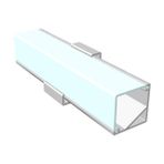 Ledesis Mutfak Dolabı ve Tezgah Üstü Köşe Difüzörlü Köşe Bar LED 24V - 50 cm - 3000K