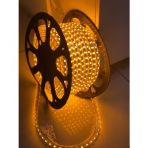 Ledim 220V Ile Calisan Dis Mekan Uyumlu Hortum Serit Led Amber 5 M